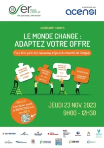 Lire la suite à propos de l’article Webinaire – Le monde change : adaptez votre offre